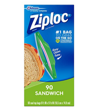 Load image into Gallery viewer, Ziploc Sandwich Bags 90 Count