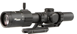 Sig Sauer Tango-MSR 1-6x24mm Riflescope; MSR-BDC6 Reticle with Alpha-MSR Cantilever Mount