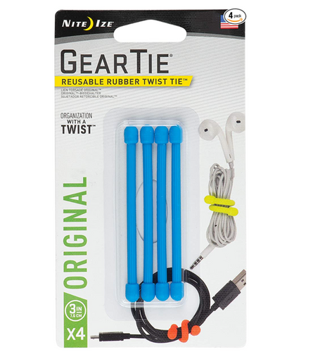 Nite Ize Original Gear Tie 4 Pack