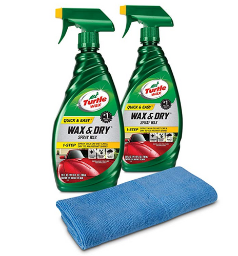 Turtle Wax 50834 1-Step Wax & Dry-26 oz. Double Pack