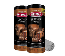 Load image into Gallery viewer, Weiman Leather Cleaner Wipes 2 Pack