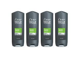 Dove Men+Care Body and Face Wash Extra Fresh 18 oz (4 Count)