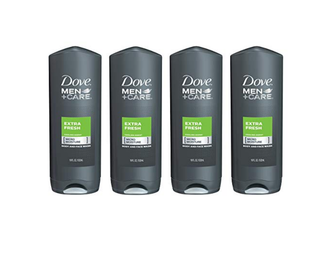 Dove Men+Care Body and Face Wash Extra Fresh 18 oz (4 Count)