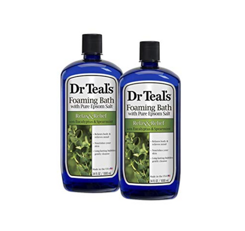 Dr. Teal's Foaming Bath Eucalyptus Spearmint 32 Fl Oz (Pack of 2)