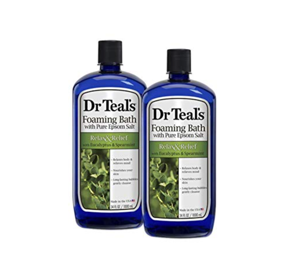 Dr. Teal's Foaming Bath Eucalyptus Spearmint 32 Fl Oz (Pack of 2)