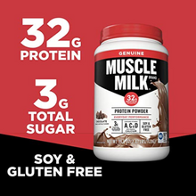 Load image into Gallery viewer, Muscle Milk Genuine Protein Powder Chocolate 32g Protein