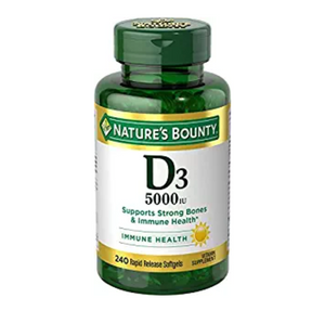 Nature's Bounty Vitamin D3 Pills & Supplement 240 Count