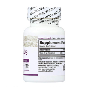 365 Everyday Value Vitamin D3 120 Count