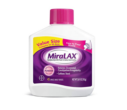 MiraLAX Laxative Powder for Gentle Constipation Relief 45 Dose