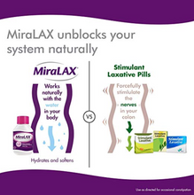 Load image into Gallery viewer, MiraLAX Laxative Powder for Gentle Constipation Relief 45 Dose