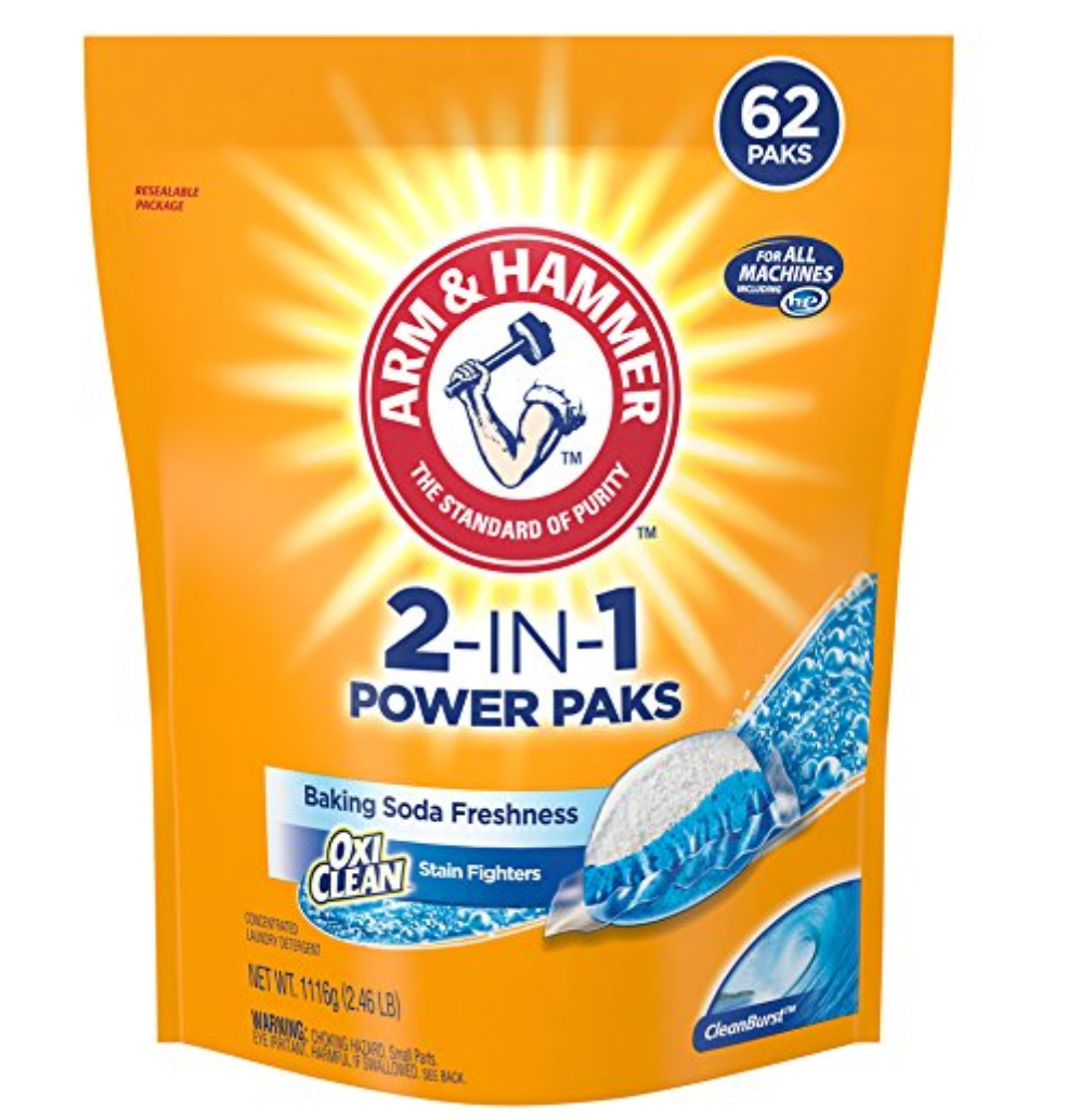 Arm & Hammer 2-in-1 Laundry Detergent 62 Piece