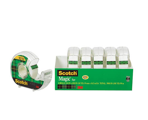 Scotch Brand Magic Tape 6 Rolls